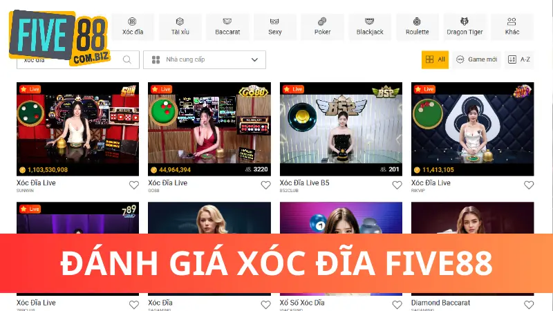 Xóc Đĩa Five88 - Đặt Cược Đỉnh Cao, Rinh Thưởng Cực Khủng 2 Đánh giá trò chơi chơi Xóc Đĩa Five88
