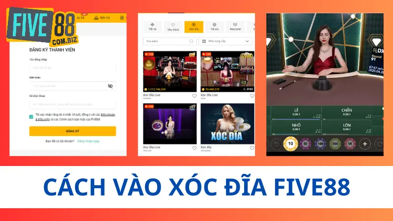 Xóc Đĩa Five88 - Đặt Cược Đỉnh Cao, Rinh Thưởng Cực Khủng 4 Hướng dẫn tham gia chơi Xóc Đĩa Five88