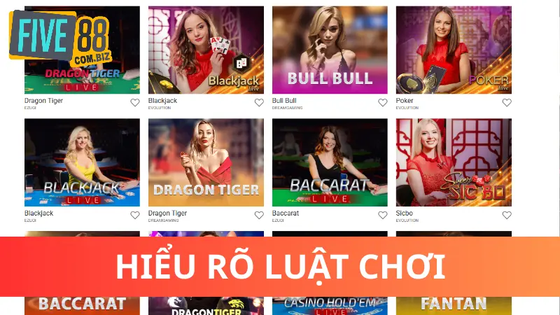 Cách đặt cược Five88 dễ thắng - Điều nên và không nên 2 Cách đặt cược Five88 dễ thắng - Hiểu luật